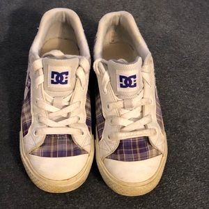 DC Purple Plaid Sneakers